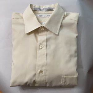 👔GEOFFREY BEENE MEN’S SHIRT. SIZE 16 32/33. Bone